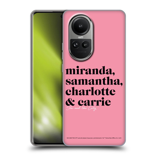 Sex and The City: Television Series Graphics Character 2 Soft Gel Case for OPPO Reno10 5G / Reno10 Pro 5G