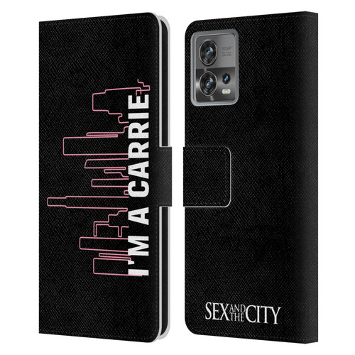 Sex and The City: Television Series Characters Carrie Leather Book Wallet Case Cover For Motorola Moto Edge 30 Fusion