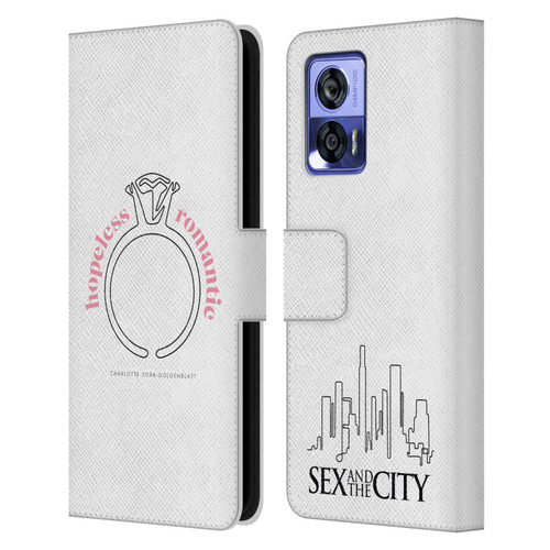 Sex and The City: Television Series Characters Hopeless Romantic Charlotte Leather Book Wallet Case Cover For Motorola Edge 30 Neo 5G