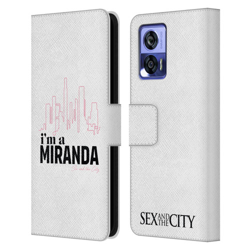Sex and The City: Television Series Characters I'm A Miranda Leather Book Wallet Case Cover For Motorola Edge 30 Neo 5G