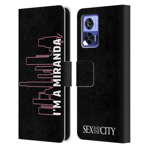 Sex and The City: Television Series Characters Miranda Leather Book Wallet Case Cover For Motorola Edge 30 Neo 5G