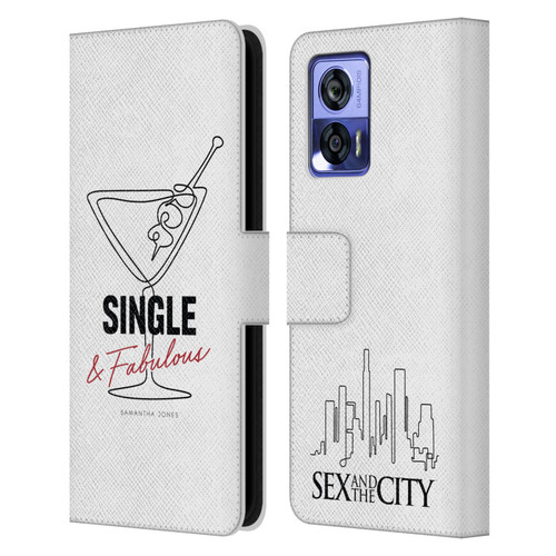 Sex and The City: Television Series Characters Single And Fabulous Samantha Leather Book Wallet Case Cover For Motorola Edge 30 Neo 5G