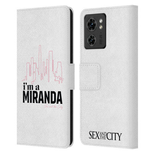 Sex and The City: Television Series Characters I'm A Miranda Leather Book Wallet Case Cover For Motorola Moto Edge 40