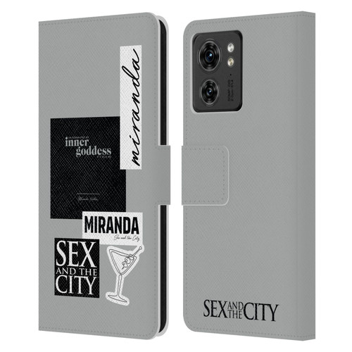 Sex and The City: Television Series Characters Inner Goddess Miranda Leather Book Wallet Case Cover For Motorola Moto Edge 40