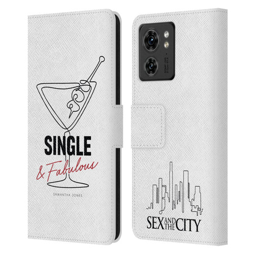 Sex and The City: Television Series Characters Single And Fabulous Samantha Leather Book Wallet Case Cover For Motorola Moto Edge 40