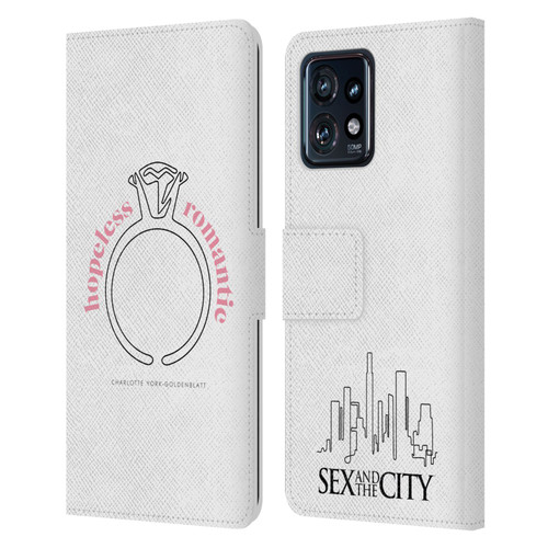 Sex and The City: Television Series Characters Hopeless Romantic Charlotte Leather Book Wallet Case Cover For Motorola Moto Edge 40 Pro