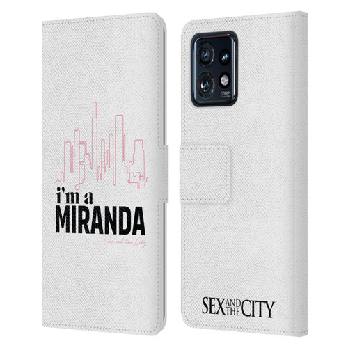 Sex and The City: Television Series Characters I'm A Miranda Leather Book Wallet Case Cover For Motorola Moto Edge 40 Pro
