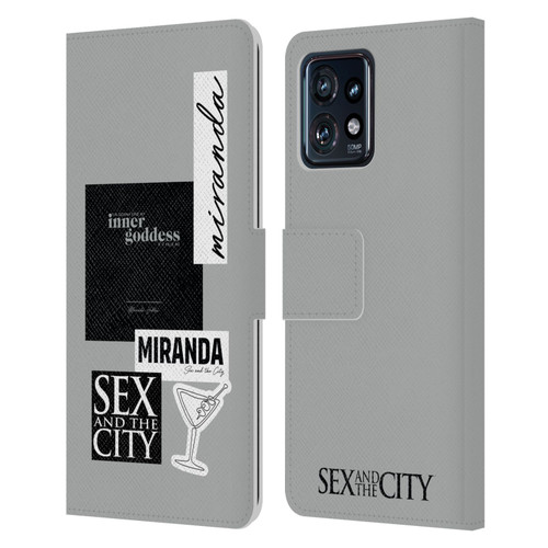 Sex and The City: Television Series Characters Inner Goddess Miranda Leather Book Wallet Case Cover For Motorola Moto Edge 40 Pro