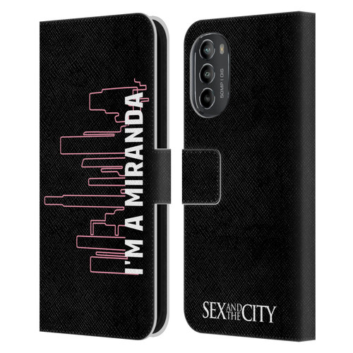 Sex and The City: Television Series Characters Miranda Leather Book Wallet Case Cover For Motorola Moto G82 5G