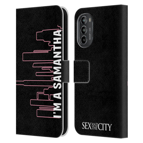 Sex and The City: Television Series Characters Samantha Leather Book Wallet Case Cover For Motorola Moto G82 5G