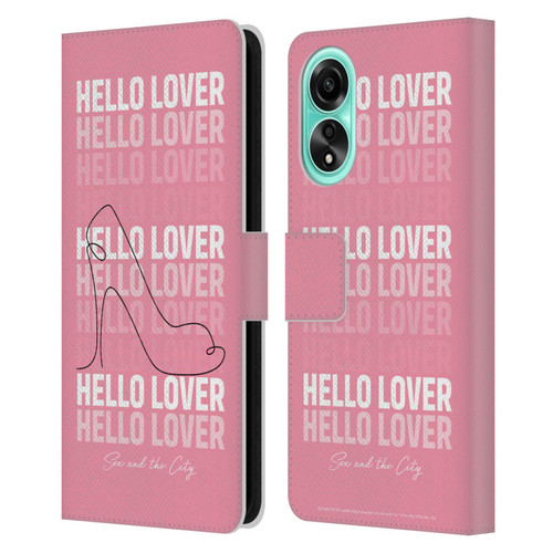 Sex and The City: Television Series Characters Hello Lover Carrie Leather Book Wallet Case Cover For OPPO A78 5G