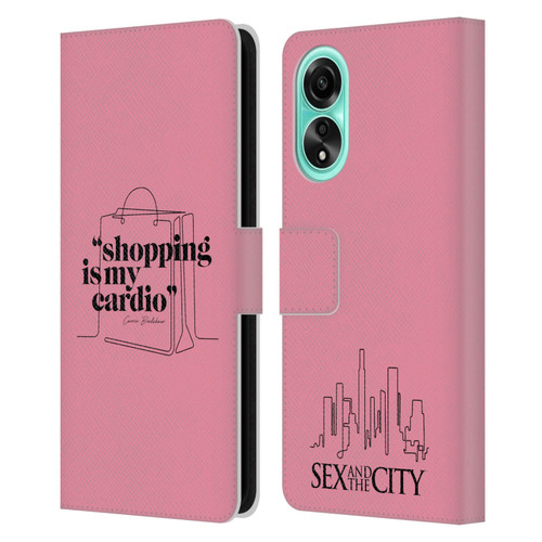Sex and The City: Television Series Characters Shopping Cardio Carrie Leather Book Wallet Case Cover For OPPO A78 5G