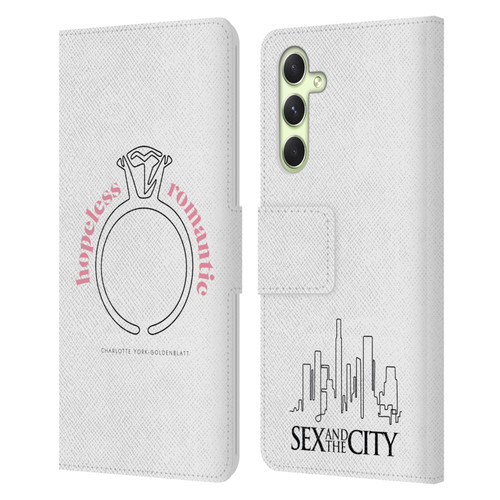 Sex and The City: Television Series Characters Hopeless Romantic Charlotte Leather Book Wallet Case Cover For Samsung Galaxy A54 5G