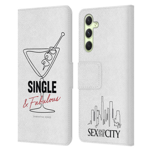 Sex and The City: Television Series Characters Single And Fabulous Samantha Leather Book Wallet Case Cover For Samsung Galaxy A54 5G