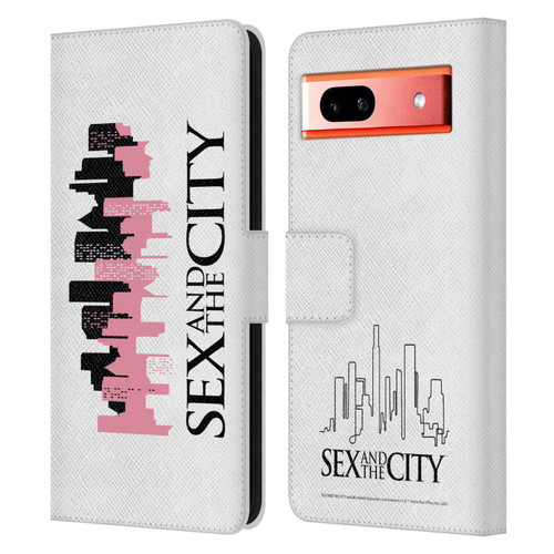 Sex and The City: Television Series Graphics City Leather Book Wallet Case Cover For Google Pixel 7a
