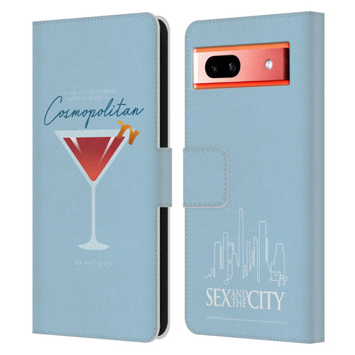 Sex and The City: Television Series Graphics Glass Leather Book Wallet Case Cover For Google Pixel 7a
