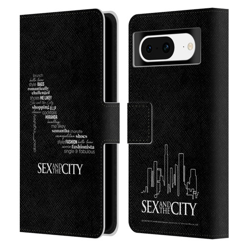 Sex and The City: Television Series Graphics Shoe Leather Book Wallet Case Cover For Google Pixel 8