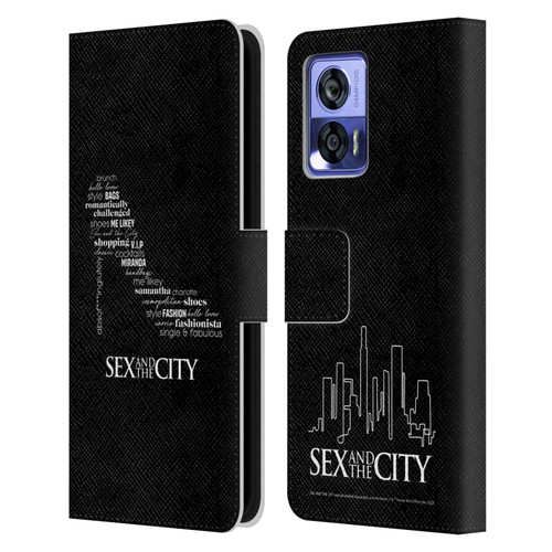 Sex and The City: Television Series Graphics Shoe Leather Book Wallet Case Cover For Motorola Edge 30 Neo 5G