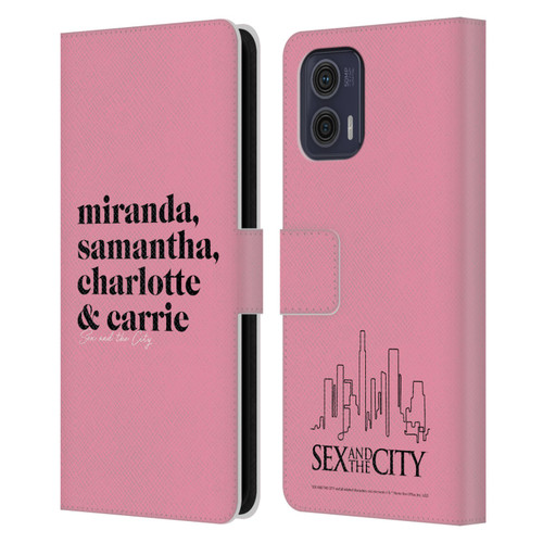 Sex and The City: Television Series Graphics Character 2 Leather Book Wallet Case Cover For Motorola Moto G73 5G