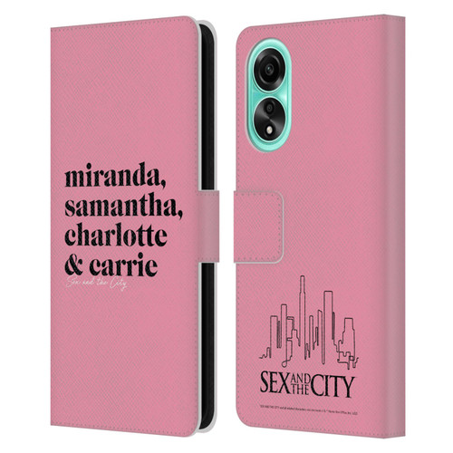 Sex and The City: Television Series Graphics Character 2 Leather Book Wallet Case Cover For OPPO A78 5G