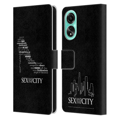 Sex and The City: Television Series Graphics Shoe Leather Book Wallet Case Cover For OPPO A78 5G