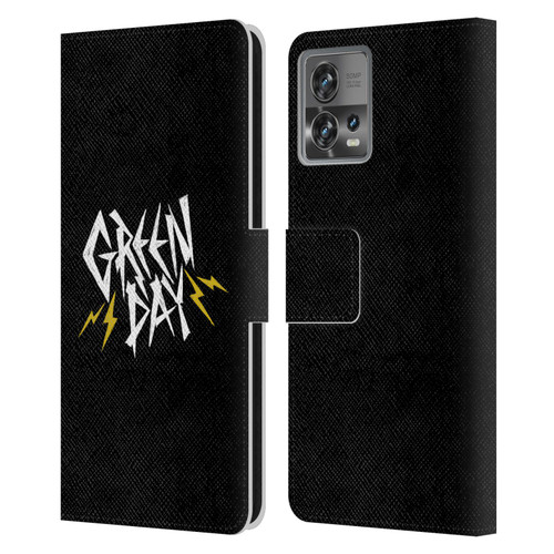 Green Day Graphics Bolts Leather Book Wallet Case Cover For Motorola Moto Edge 30 Fusion