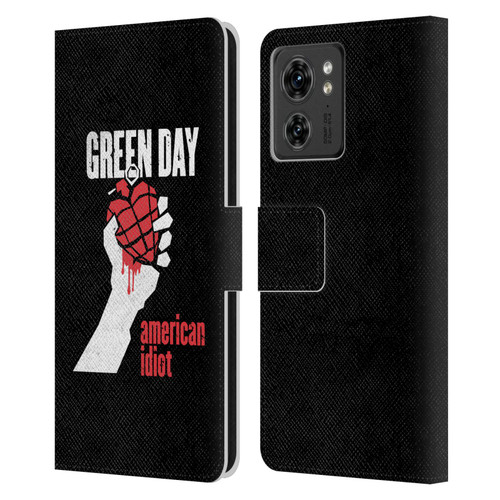 Green Day Graphics American Idiot Leather Book Wallet Case Cover For Motorola Moto Edge 40