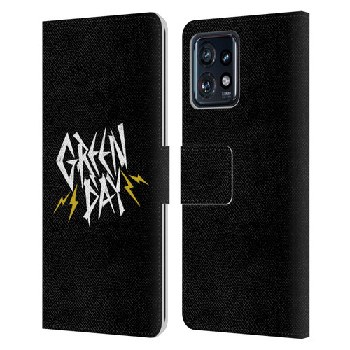 Green Day Graphics Bolts Leather Book Wallet Case Cover For Motorola Moto Edge 40 Pro