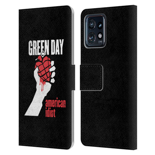 Green Day Graphics American Idiot Leather Book Wallet Case Cover For Motorola Moto Edge 40 Pro