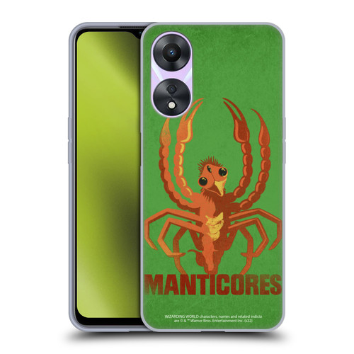 Fantastic Beasts: Secrets of Dumbledore Graphic Badges Manticores Soft Gel Case for OPPO A78 5G