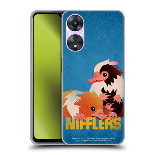 Fantastic Beasts: Secrets of Dumbledore Graphic Badges Nifflers Soft Gel Case for OPPO A78 4G