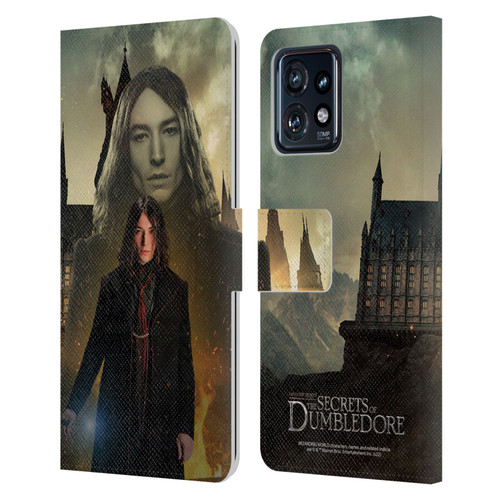 Fantastic Beasts: Secrets of Dumbledore Character Art Credence Barebone Leather Book Wallet Case Cover For Motorola Moto Edge 40 Pro