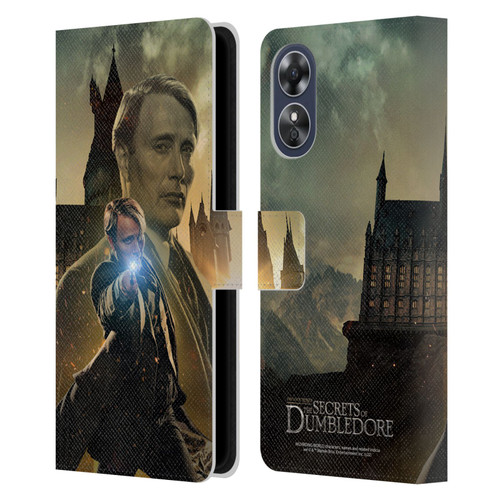 Fantastic Beasts: Secrets of Dumbledore Character Art Gellert Grindelwald Leather Book Wallet Case Cover For OPPO A17