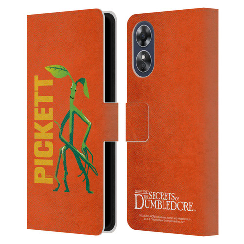 Fantastic Beasts: Secrets of Dumbledore Graphic Badges Pickett Leather Book Wallet Case Cover For OPPO A17