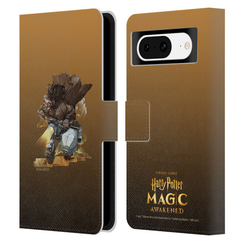 Harry Potter: Magic Awakened Characters Hagrid Leather Book Wallet Case Cover For Google Pixel 8
