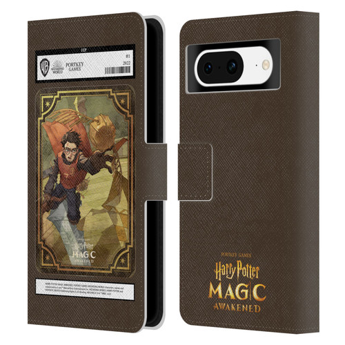 Harry Potter: Magic Awakened Characters Harry Potter Card Leather Book Wallet Case Cover For Google Pixel 8