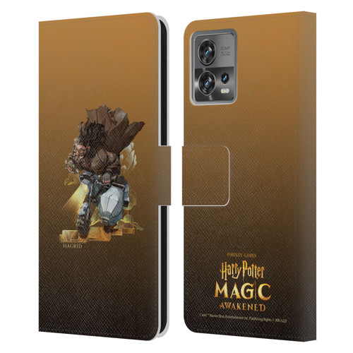 Harry Potter: Magic Awakened Characters Hagrid Leather Book Wallet Case Cover For Motorola Moto Edge 30 Fusion