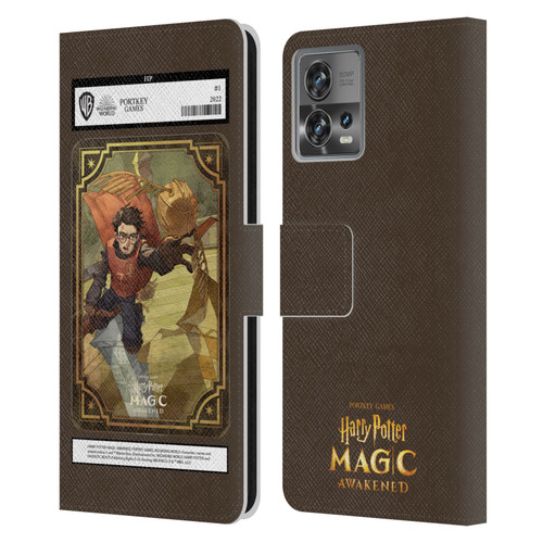 Harry Potter: Magic Awakened Characters Harry Potter Card Leather Book Wallet Case Cover For Motorola Moto Edge 30 Fusion