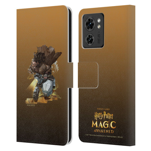 Harry Potter: Magic Awakened Characters Hagrid Leather Book Wallet Case Cover For Motorola Moto Edge 40