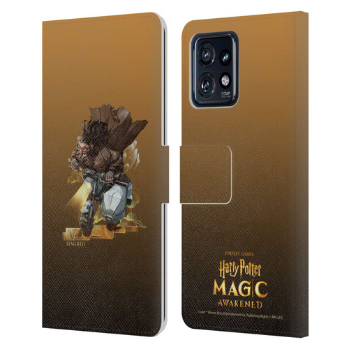 Harry Potter: Magic Awakened Characters Hagrid Leather Book Wallet Case Cover For Motorola Moto Edge 40 Pro