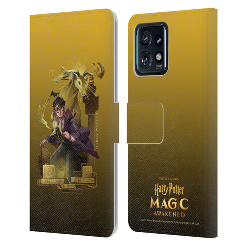 Harry Potter: Magic Awakened Characters Harry Potter Leather Book Wallet Case Cover For Motorola Moto Edge 40 Pro