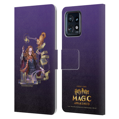 Harry Potter: Magic Awakened Characters Hermione Leather Book Wallet Case Cover For Motorola Moto Edge 40 Pro