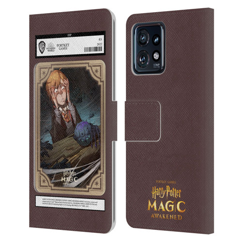 Harry Potter: Magic Awakened Characters Ronald Weasley Card Leather Book Wallet Case Cover For Motorola Moto Edge 40 Pro