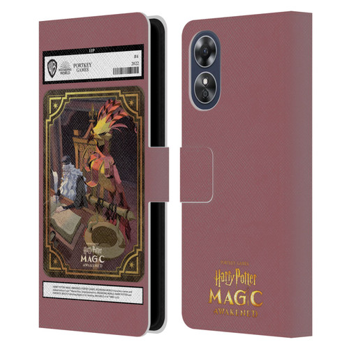 Harry Potter: Magic Awakened Characters Dumbledore Card Leather Book Wallet Case Cover For OPPO A17