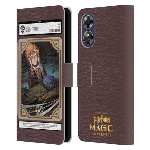 Harry Potter: Magic Awakened Characters Ronald Weasley Card Leather Book Wallet Case Cover For OPPO A17