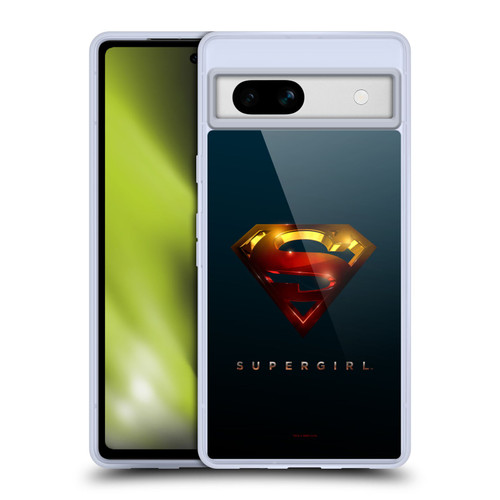 Supergirl TV Series Graphics Crest Soft Gel Case for Google Pixel 7a
