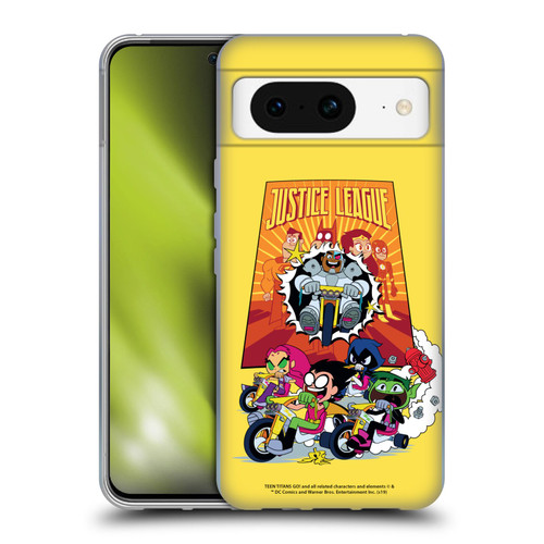 Teen Titans Go! To The Movies Hollywood Graphics Justice League 2 Soft Gel Case for Google Pixel 8