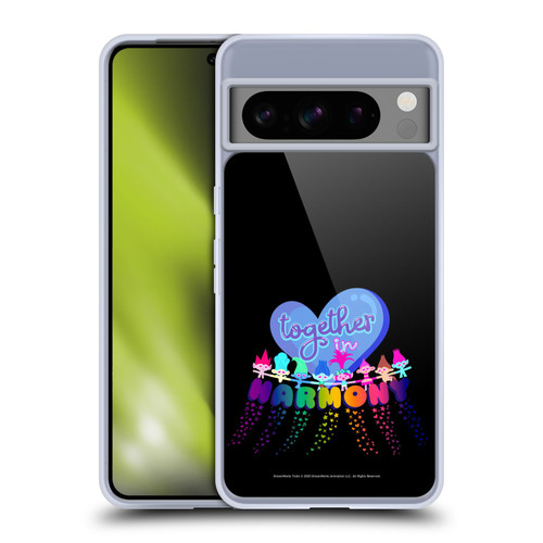 Trolls World Tour Rainbow Bffs Together In Harmony Soft Gel Case for Google Pixel 8 Pro