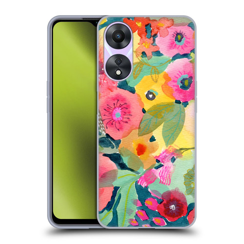 Suzanne Allard Floral Graphics Delightful Soft Gel Case for OPPO A78 5G