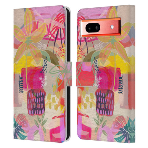 Suzanne Allard Floral Art You Are Loved Leather Book Wallet Case Cover For Google Pixel 7a